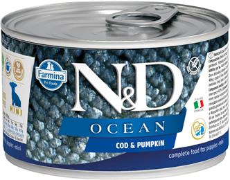  N&D Can Dog Ocean Puppy Mini Codfish&Pumpkin 140g